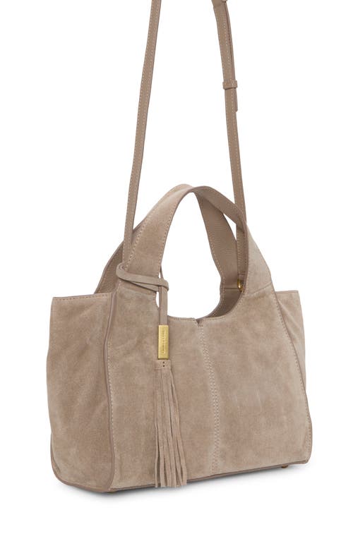 Vince Camuto Aleah Suede Tote In Neutral