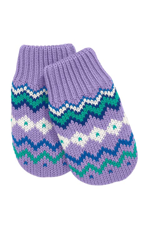 Baby Fleece-Lined Fair Isle Mittens