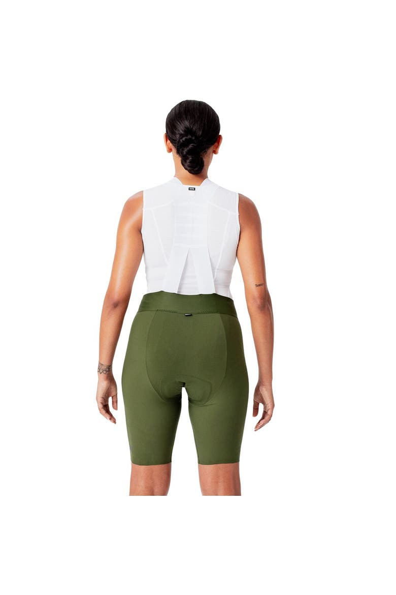 Distance Bib Shorts+ 2.0 - Women's, Alternate, color, Utility Green