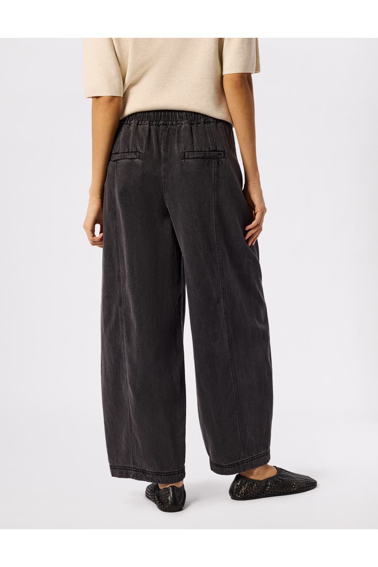 Casual Denim Barrel Trouser, Alternate, color, Washblack
