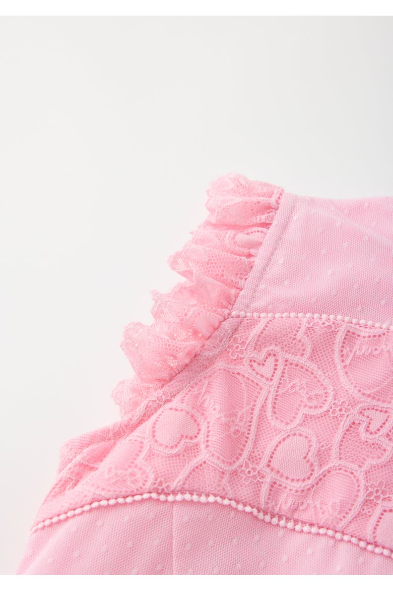 Lucy Frill Mini Dress, Alternate, color, Pink