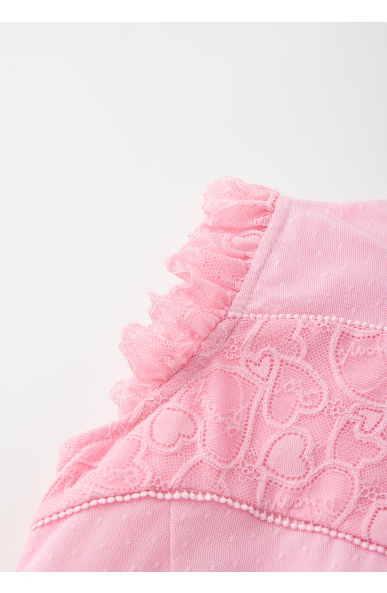 Marlo Kids Lucy Frill Mini Dress, Alternate, color, Pink