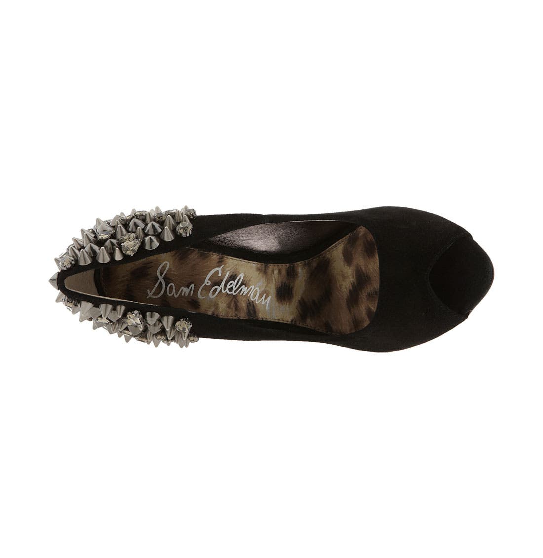 'Lorissa' Pump, Alternate, color, BLACK SUEDE