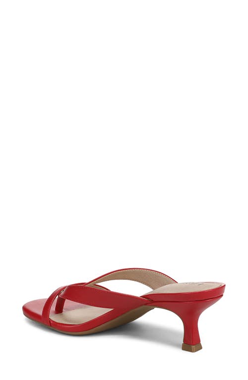 Lifestride Navine Kitten Heel Flip Flop In Red