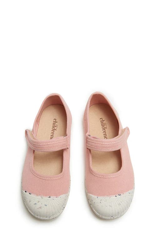 Childrenchic Canvas Mary Jane Sneaker In Peach