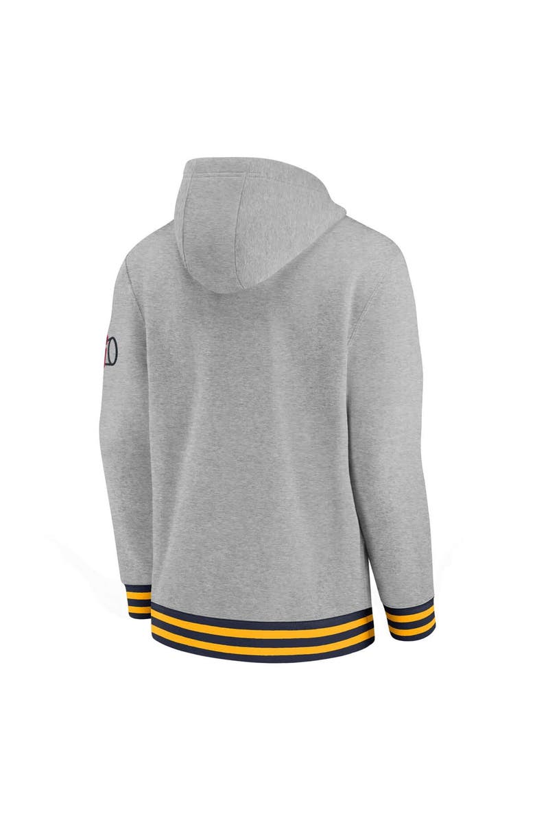 Nike Men's Nike Heather Gray West Virginia Mountaineers Legacy Retro Pullover Hoodie, Alternate, color, Heather Gray