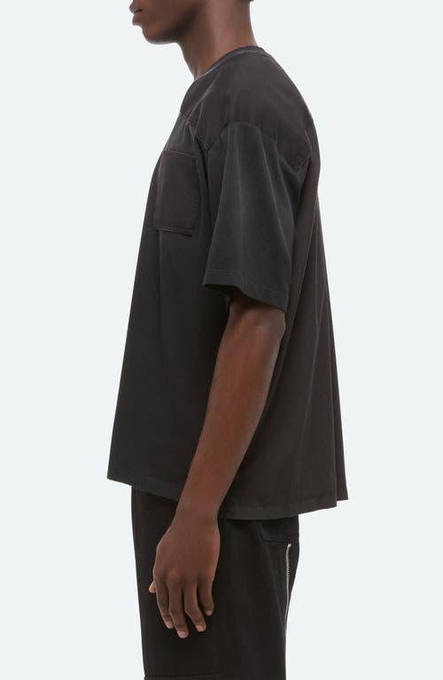 Helmut Lang Relaxed Fit Patch Tee In Black