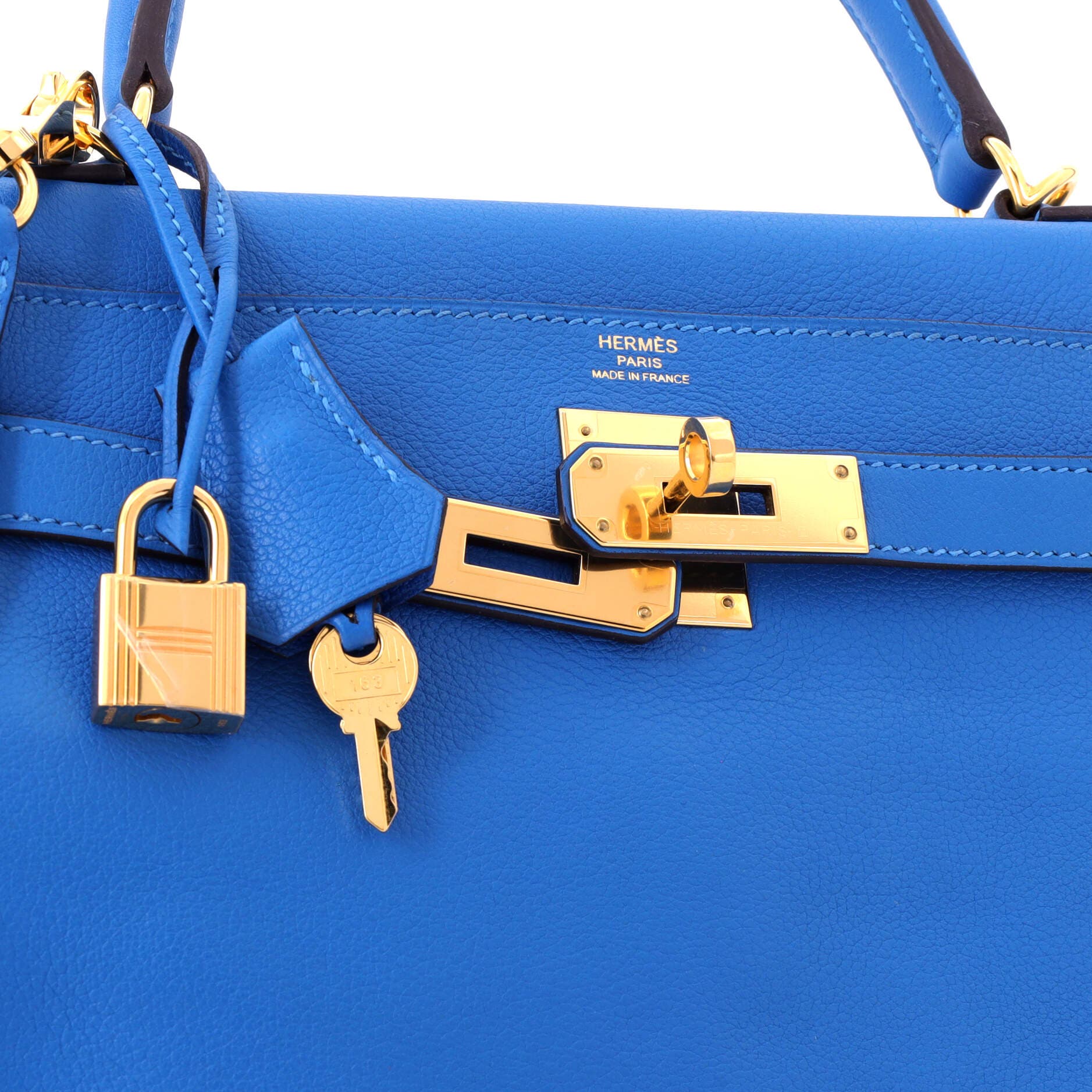 Kelly Handbag Blue Evercolor with Gold Hardware 28, Alternate, color, Blue