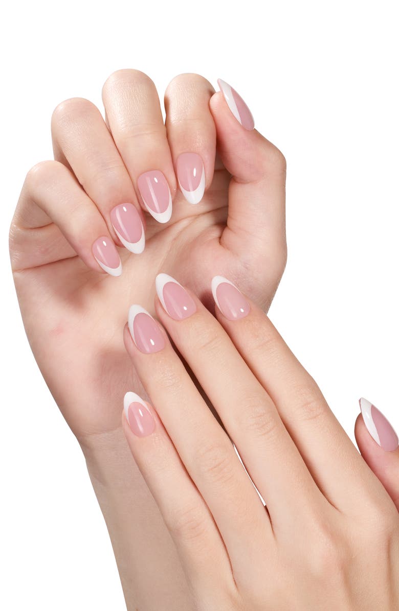 Beetles French Tip Press On Nail Studio Kit Short Almond, Alternate, color, NO COLOR