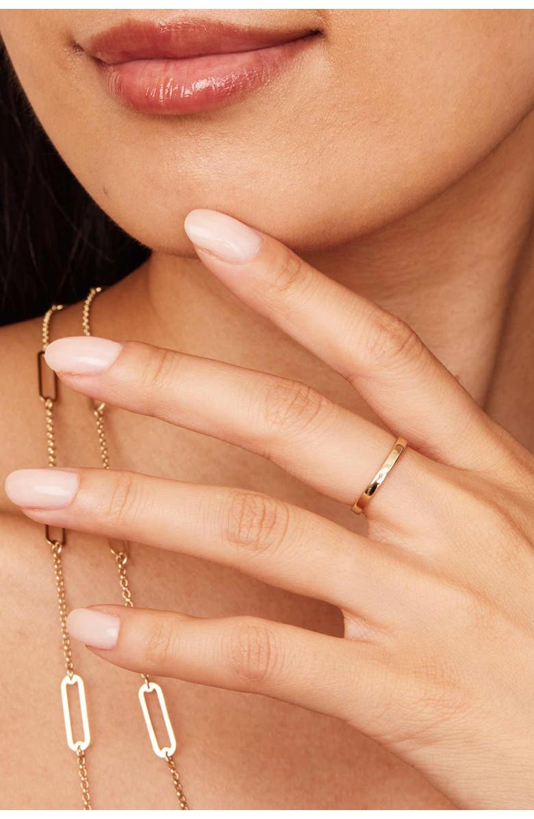 Oradina 14K Gold Stack Forever Band Ring, Alternate, color, Yellow Gold