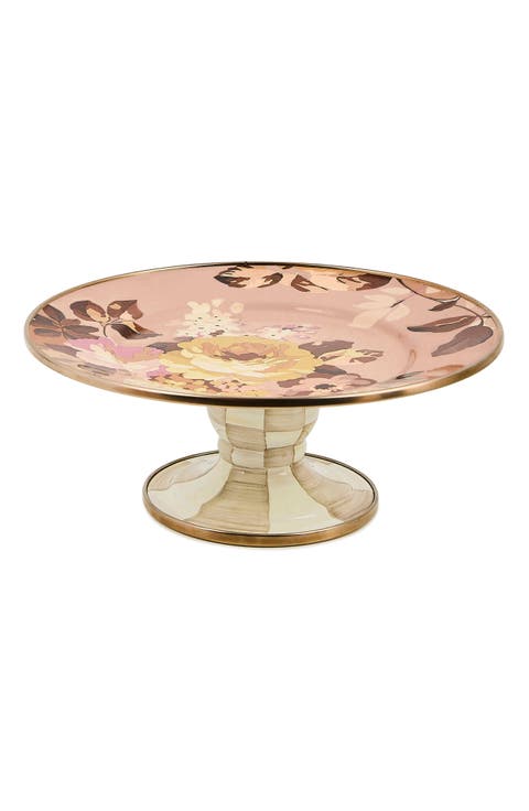 Wild Rose Mauve Mini Pedestal Platter