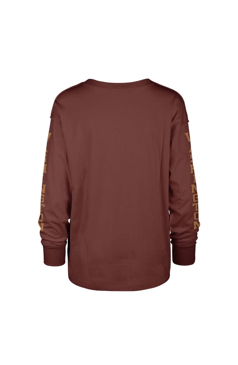 '47 Women's '47 Burgundy Washington Commanders Tom Cat Lightweight Long Sleeve T-Shirt, Alternate, color,