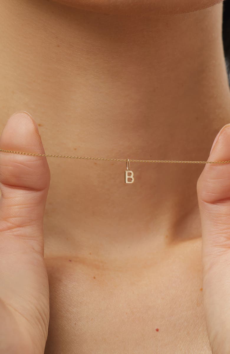 Ana Luisa Letter Necklace - Gold Letter Necklace, Alternate, color, V