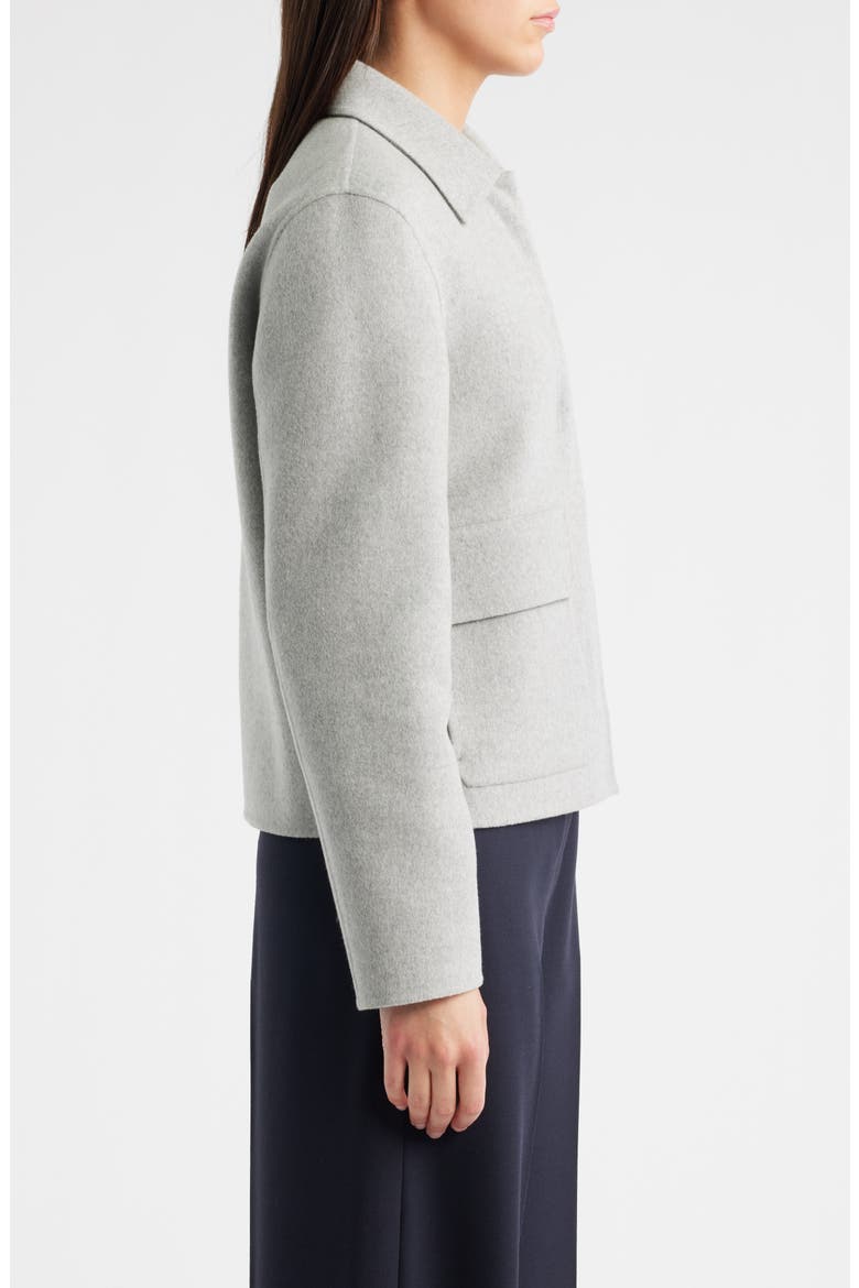 Boxy Wool & Recycled Cashmere Jacket, Alternate, color, MELANGE GREY