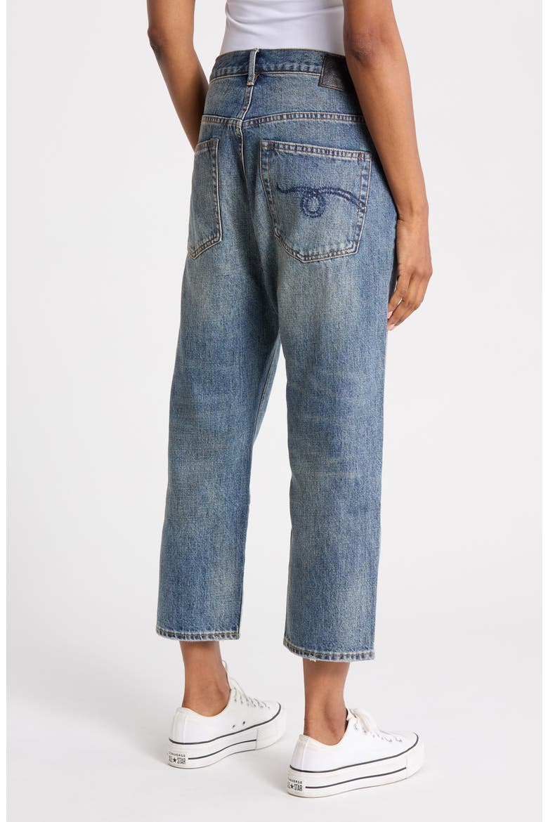 Tailored Drop Straight Leg Jeans, Alternate, color, BARTER INDIGO BLUE