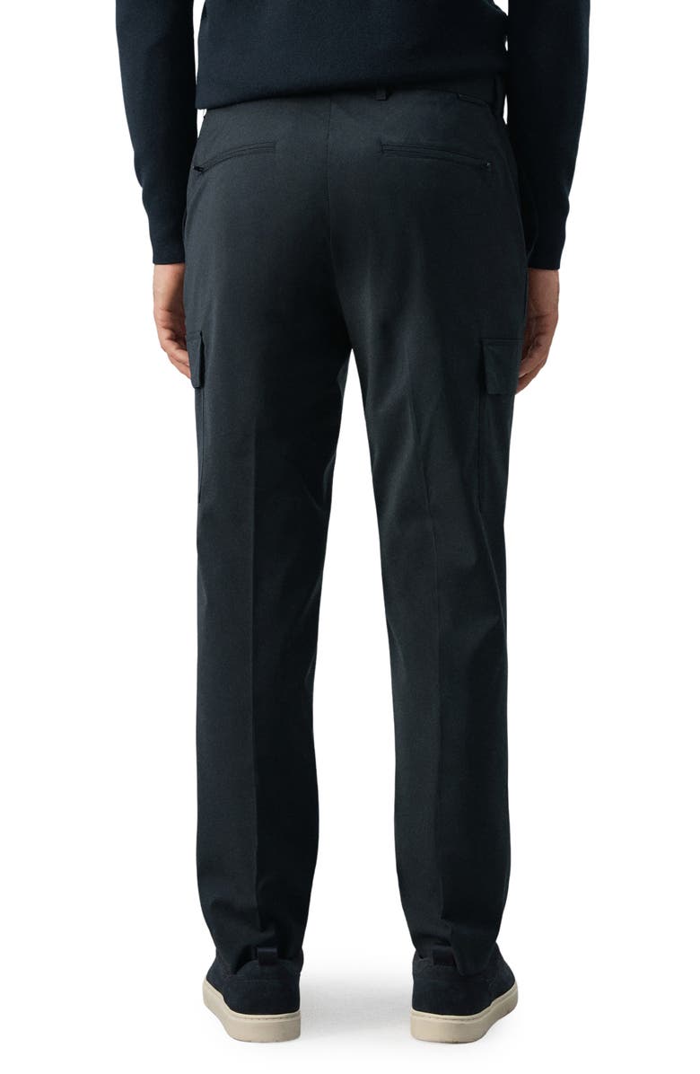 MANGO Slim Fit Dress Pants, Alternate, color, Navy