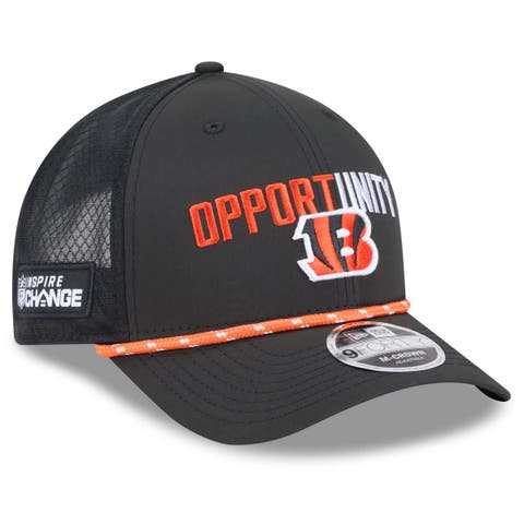 Men's New Era Black Cincinnati Bengals 2025 Inspire Change 9FORTY M-Crown Adjustable Hat