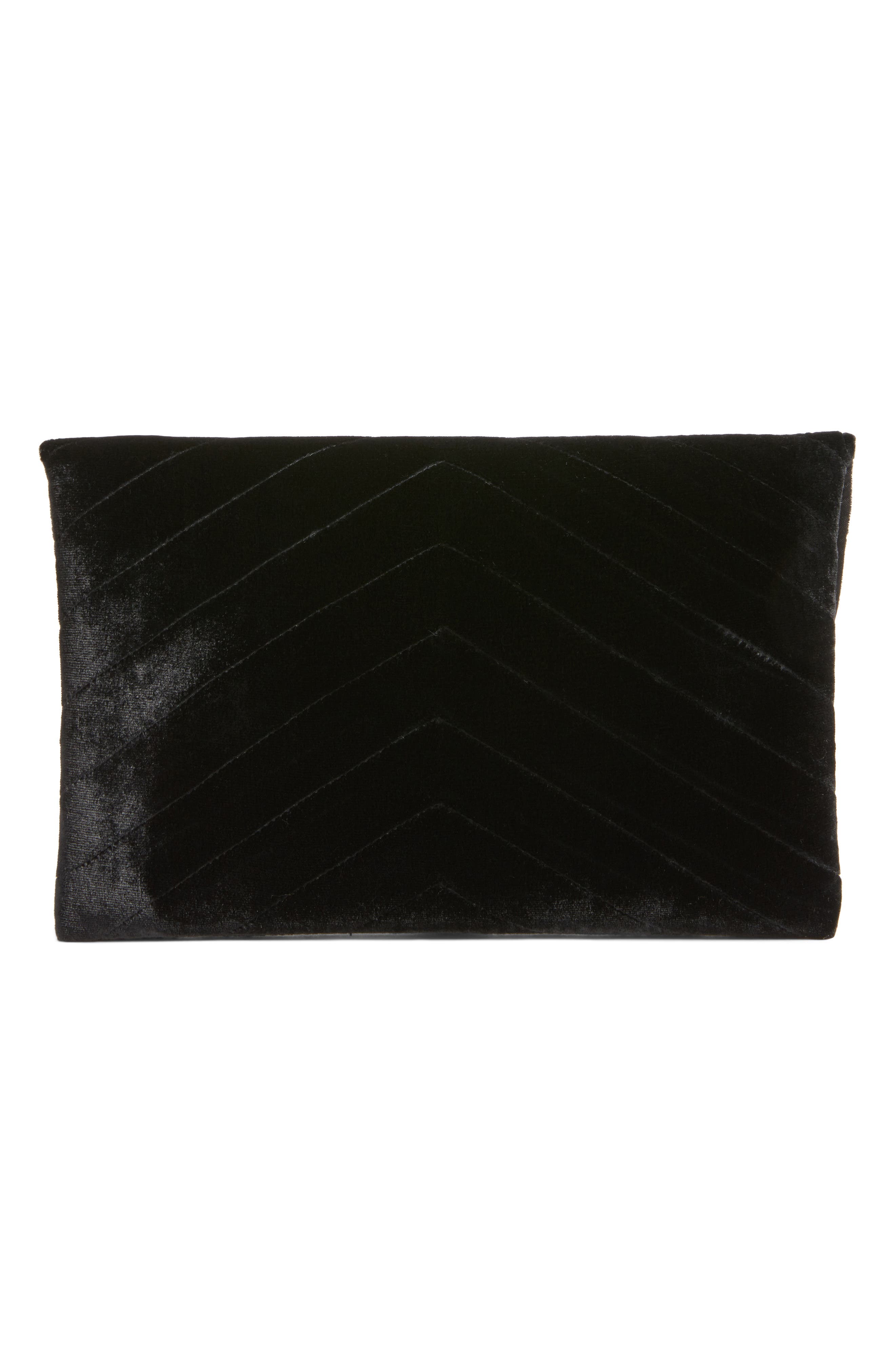 Shiraleah Alexis Velvet Envelope Clutch, Alternate, color, 
