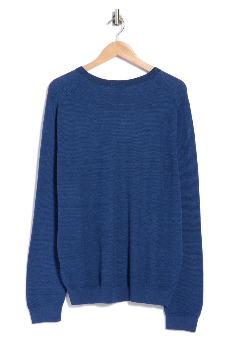 Hastings Cashmere & Silk Crewneck Sweater, Alternate, color, NAVY