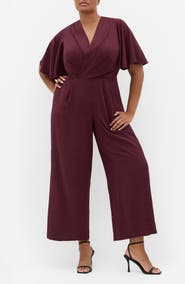 City Chic Braelynn Short Sleeve Jumpsuit