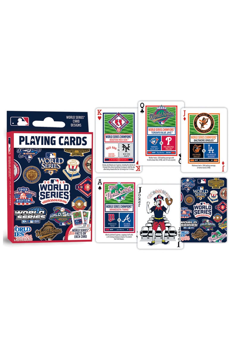 MLB World Series Playing Cards, Alternate, color, Multicolor