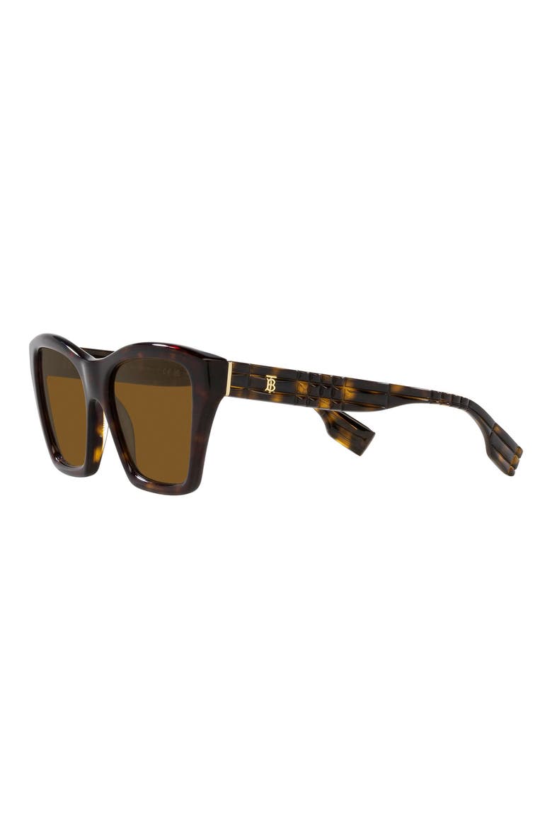 Arden 54mm Square Sunglasses, Alternate, color, DK HAVANA