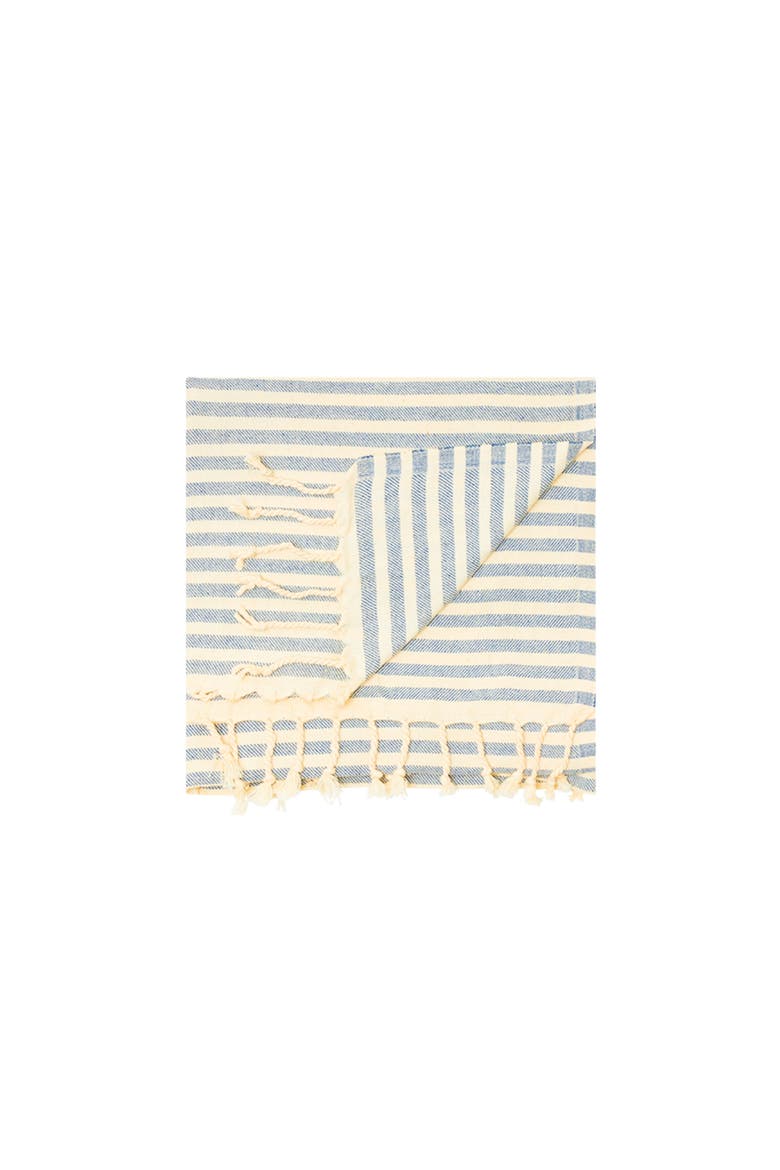 Sand Free Beach Towel - Striped, Alternate, color, Saint Tropez Navy Blue