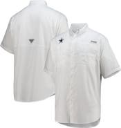 Columbia Men's Columbia White Dallas Cowboys Tamiami Omni-Shade Button-Down Short Sleeve Shirt