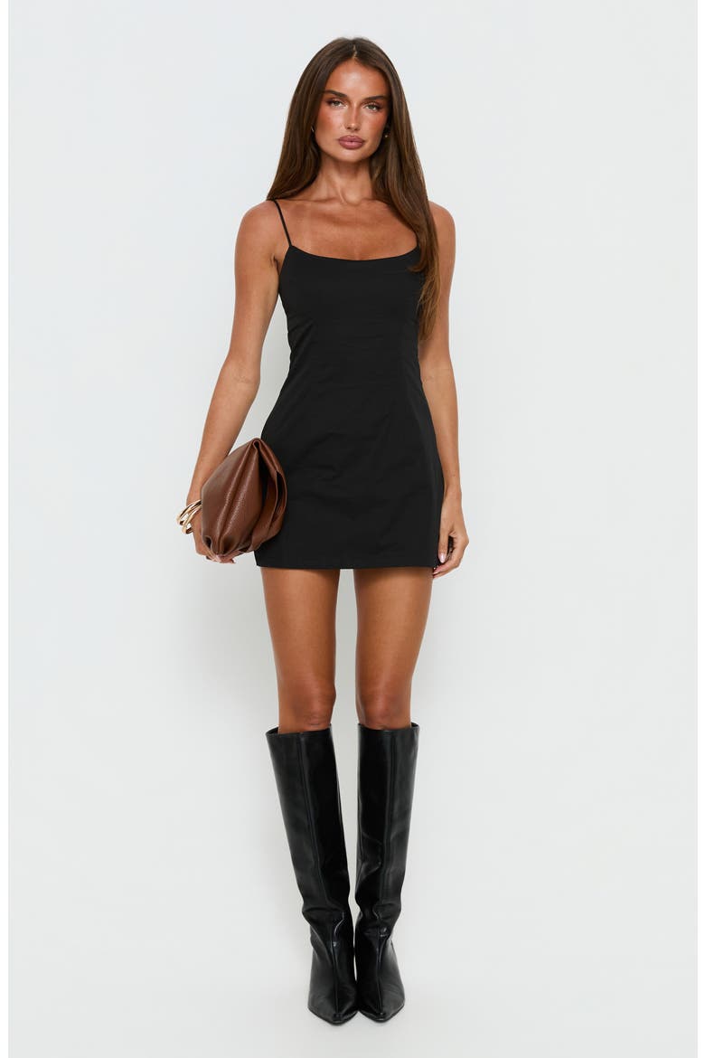 Yumiko Scoop Neck Playsuit, Alternate, color, BLACK