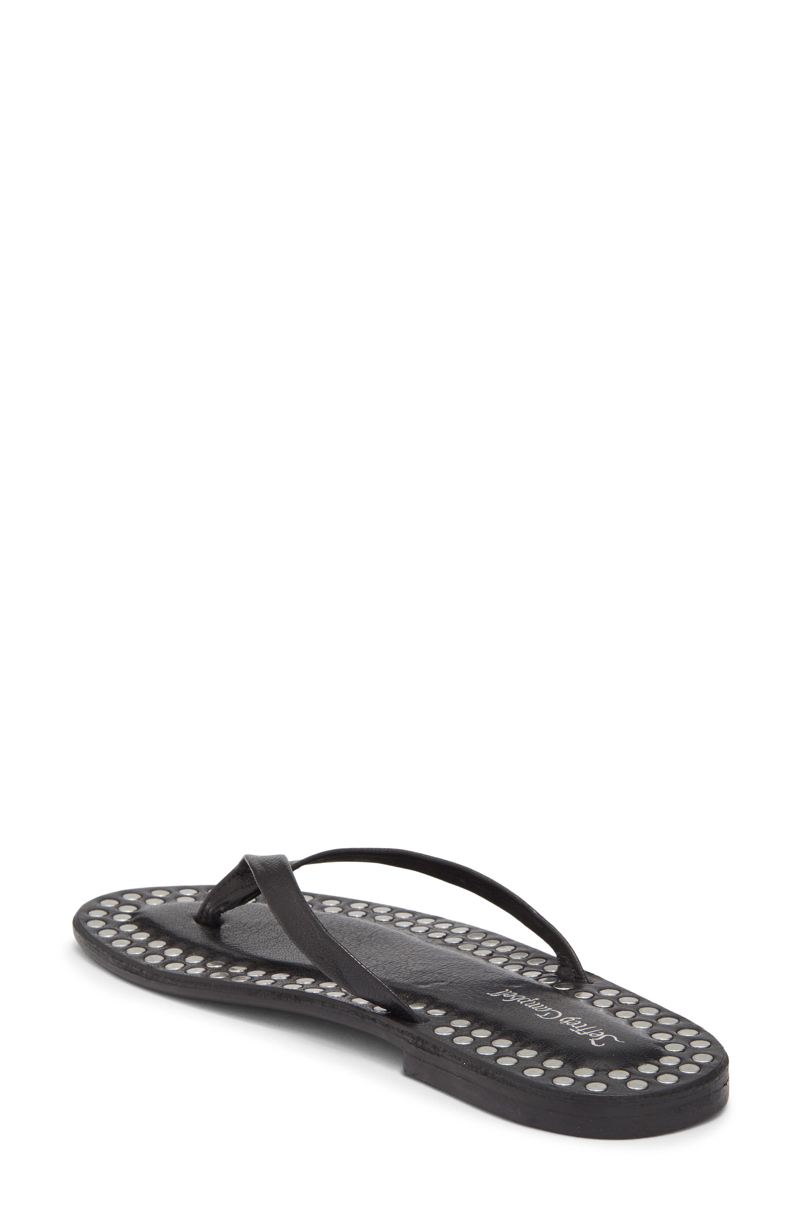 Jeffrey Campbell Katrina Flip Flop, Alternate, color, Black Silver
