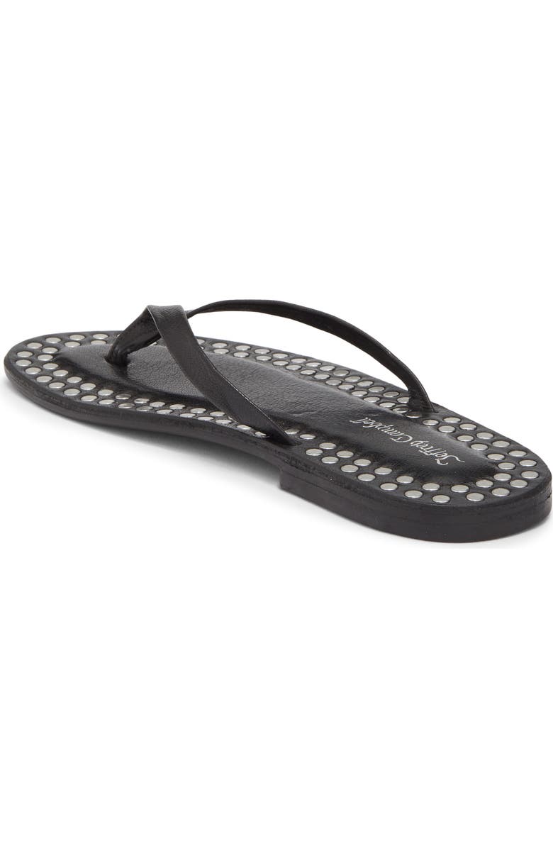 Jeffrey Campbell Katrina Flip Flop, Alternate, color, Black Silver