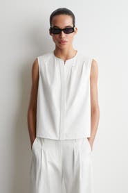 COS Pleated Sleeveless Top