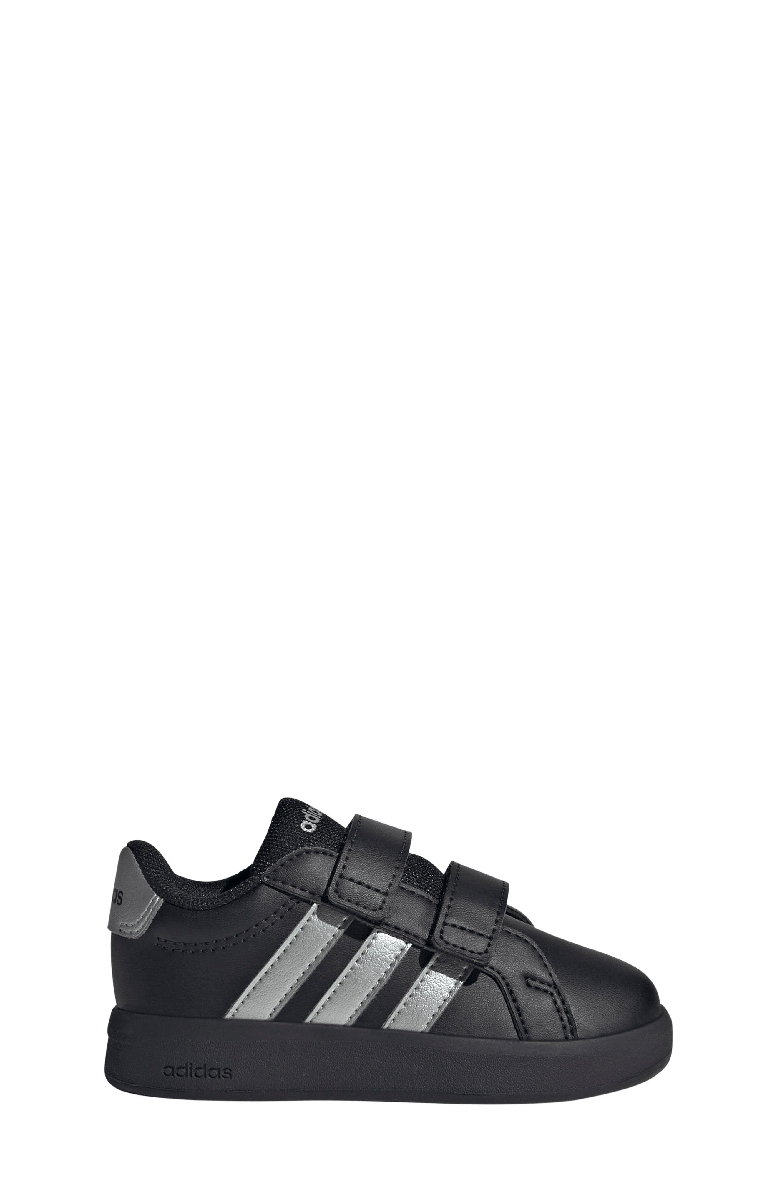 Kids' Grand Court 3.0 Sneaker, Alternate, color, CORE BLACK/ SILVER