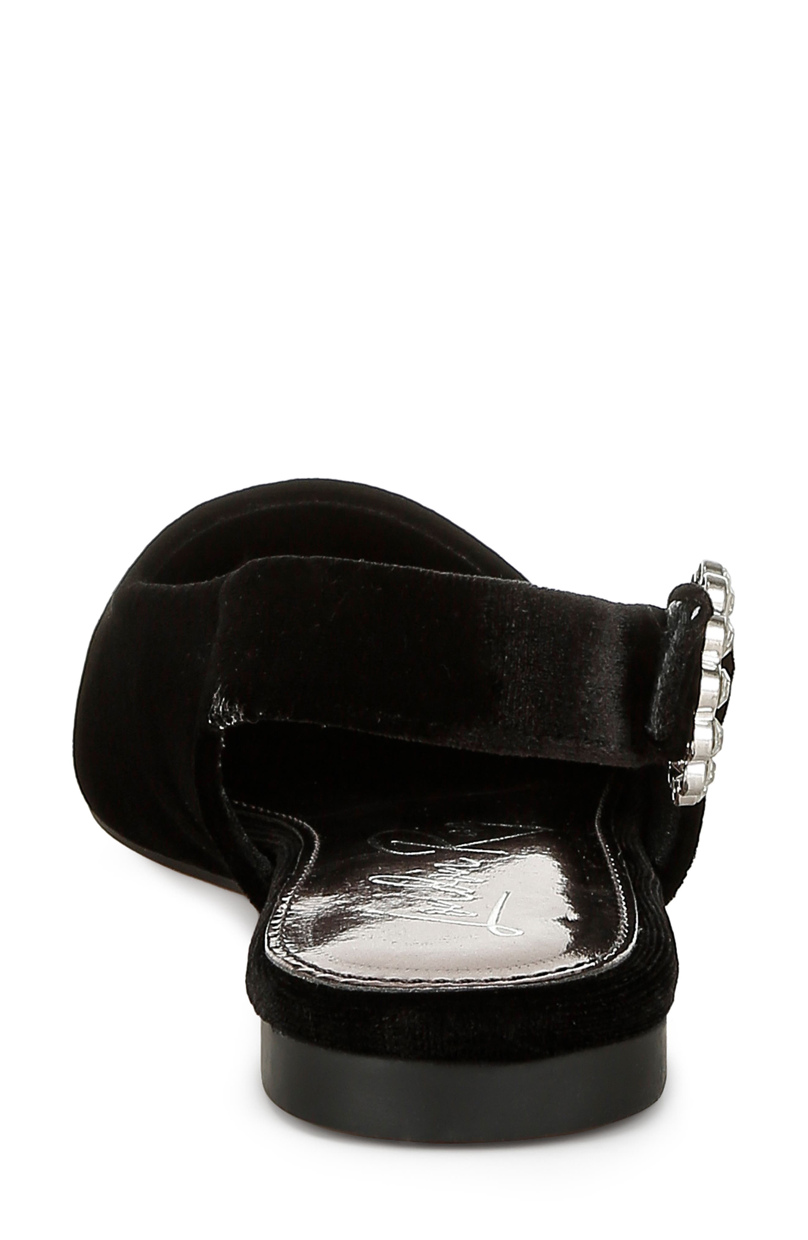 LONDON RAG Dolan Slingback Flat, Alternate, color, Black