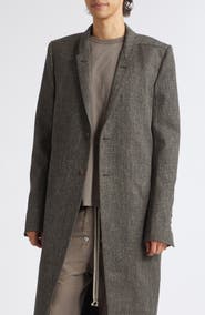 Rick Owens Concordian Wool Blend Coat
