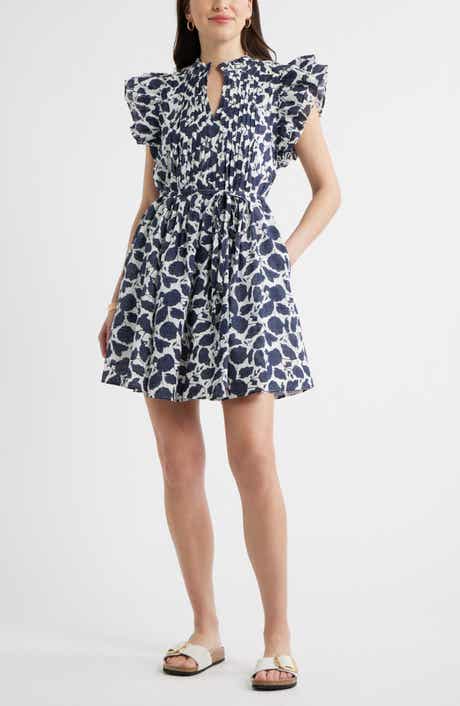 Ruffle Tie Waist Dress
