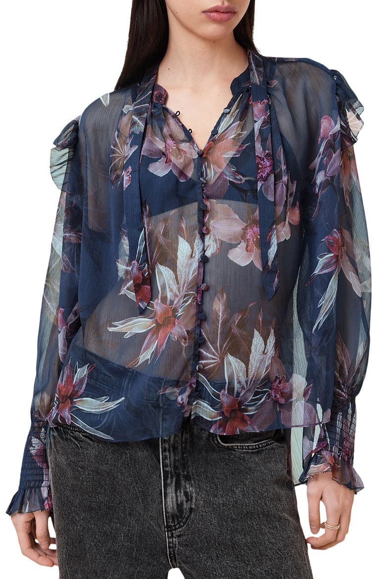 Lara Shirt, Main, color, ADENA DEEP BLUE