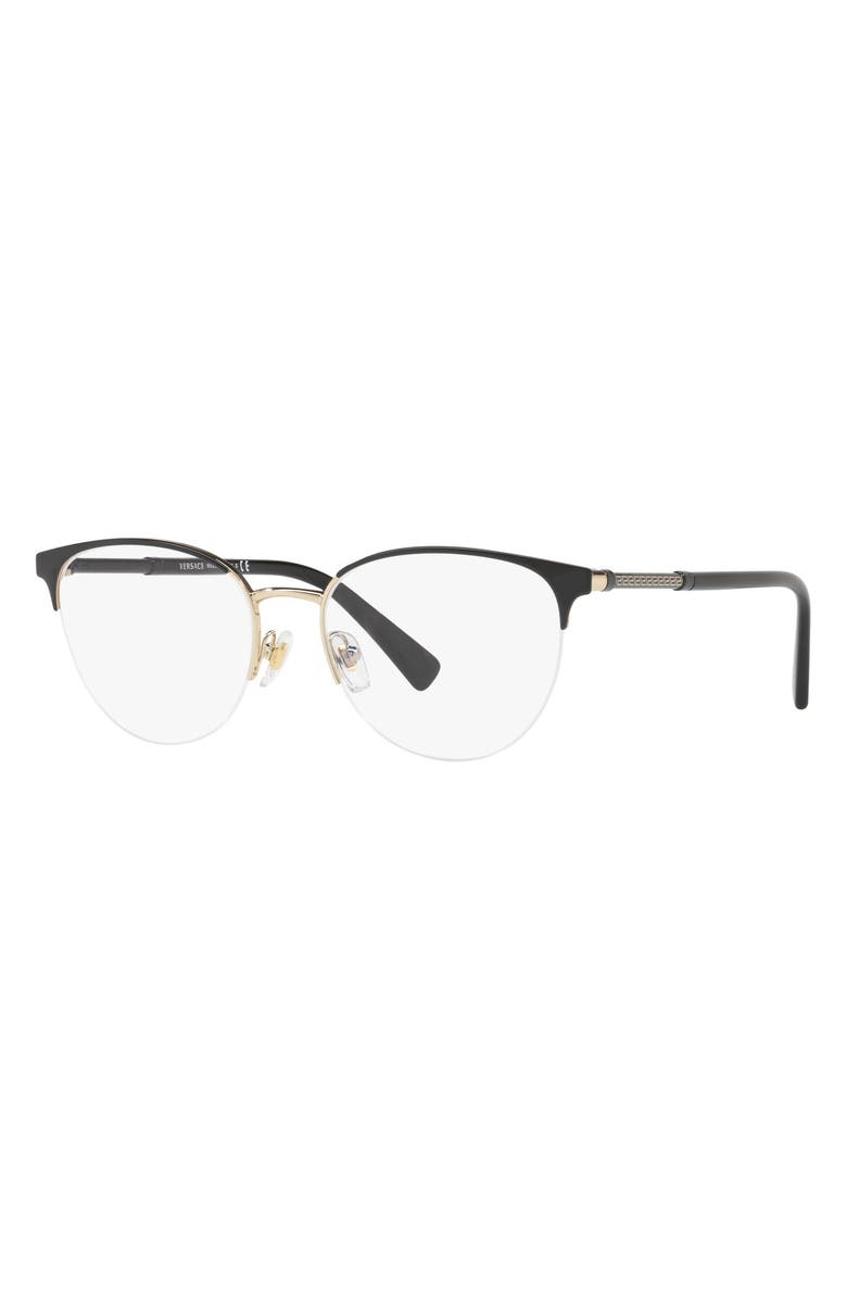 Versace 52mm Cat Eye Optical Glasses, Alternate, color, 