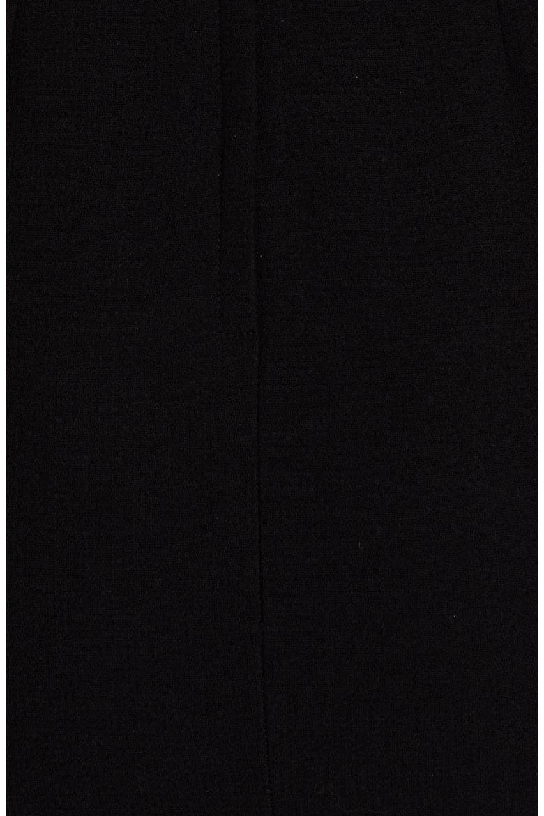 Square Neck Wool Crepe Sheath Dress, Alternate, color, BLACK