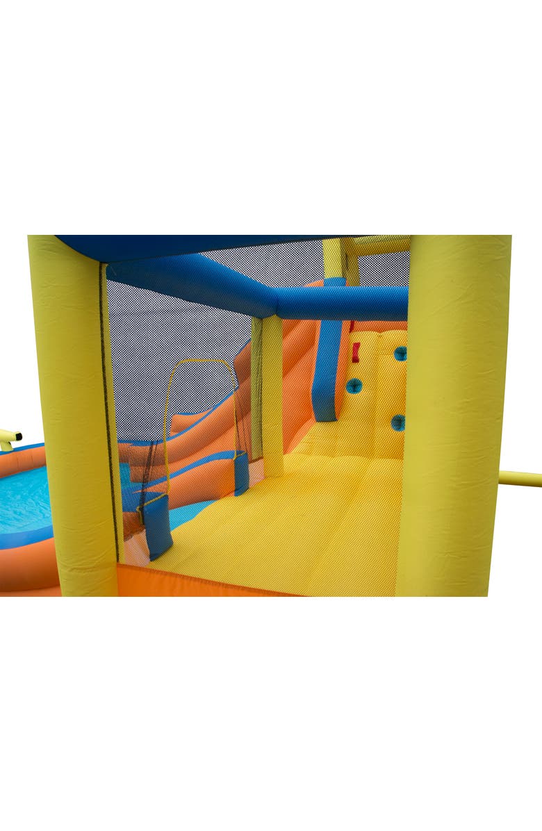 Banzai Inflatable Slide 'N Bounce Spash Park Water Park 3 Levels Of Fun!, Alternate, color, 