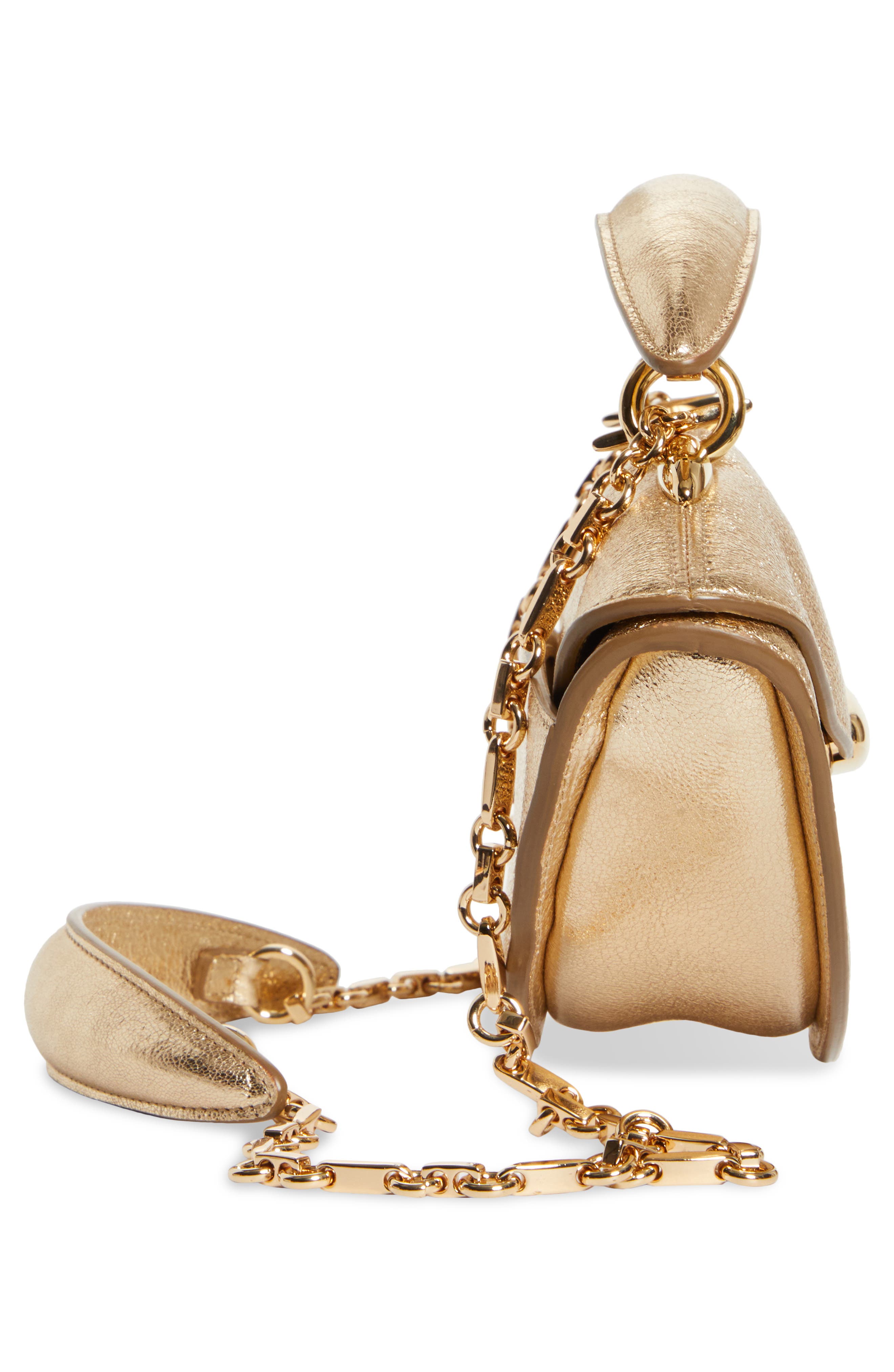 Zimmermann Wavelength Metallic Top Handle Bag, Alternate, color, Light Gold