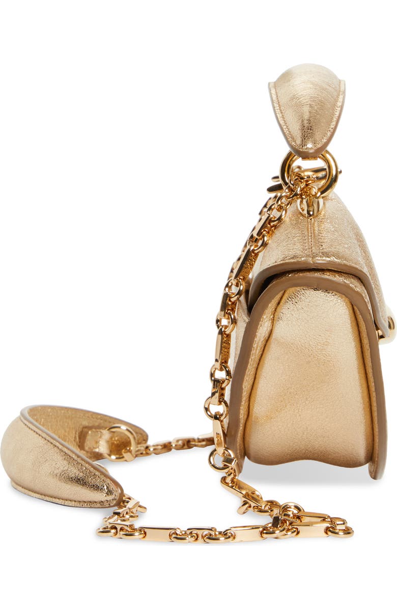 Zimmermann Wavelength Metallic Top Handle Bag, Alternate, color, Light Gold