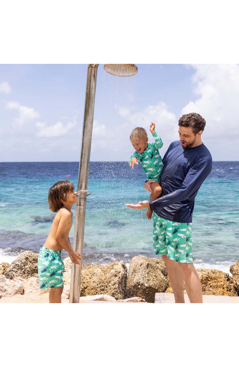 Snapper Rock Men's Comfort Lined Swim Shorts, Alternate, color, Off The Hook