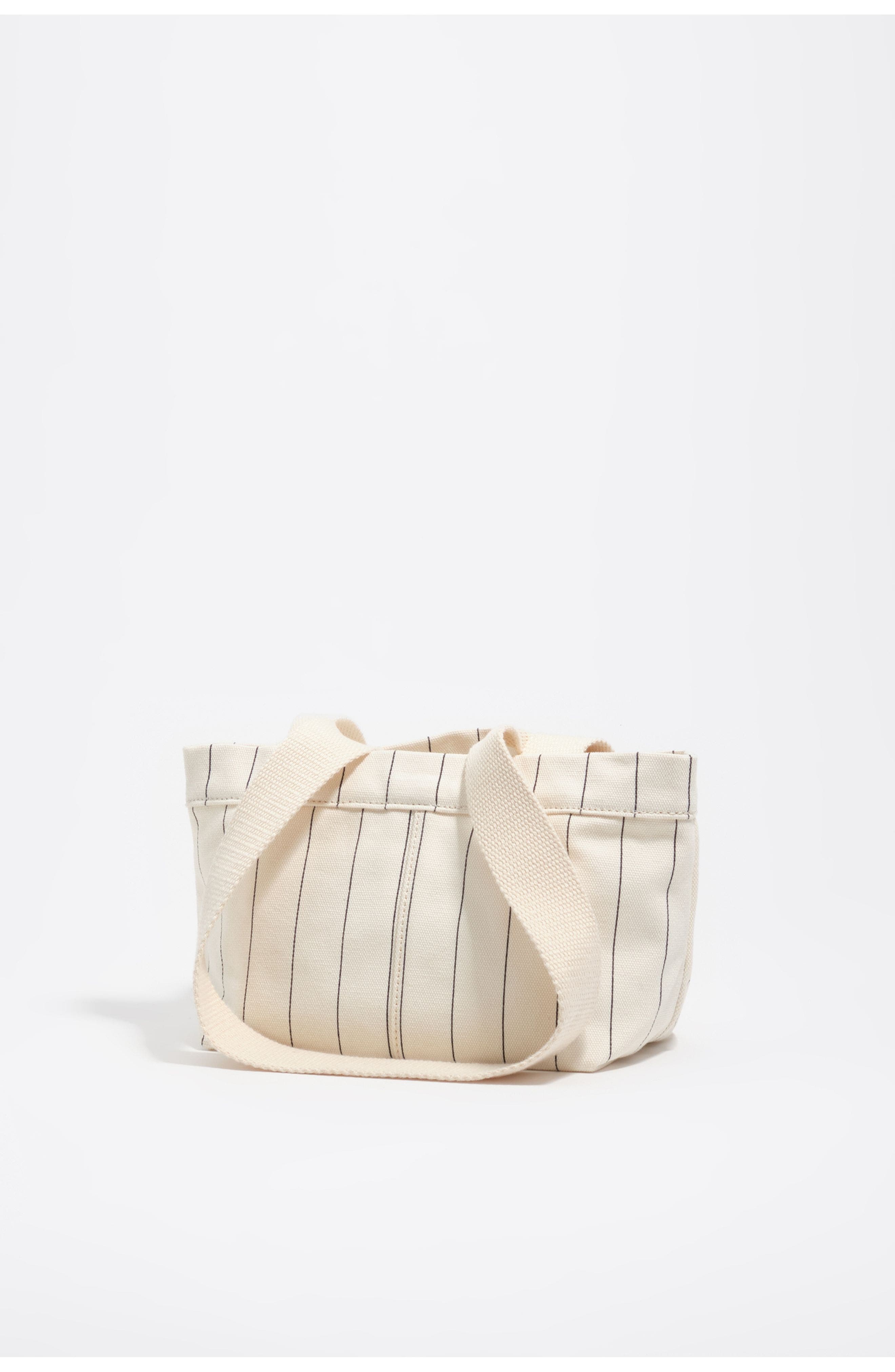 Bimba y Lola Mini Off-White Cotton Crossbody Bag, Alternate, color, Off White