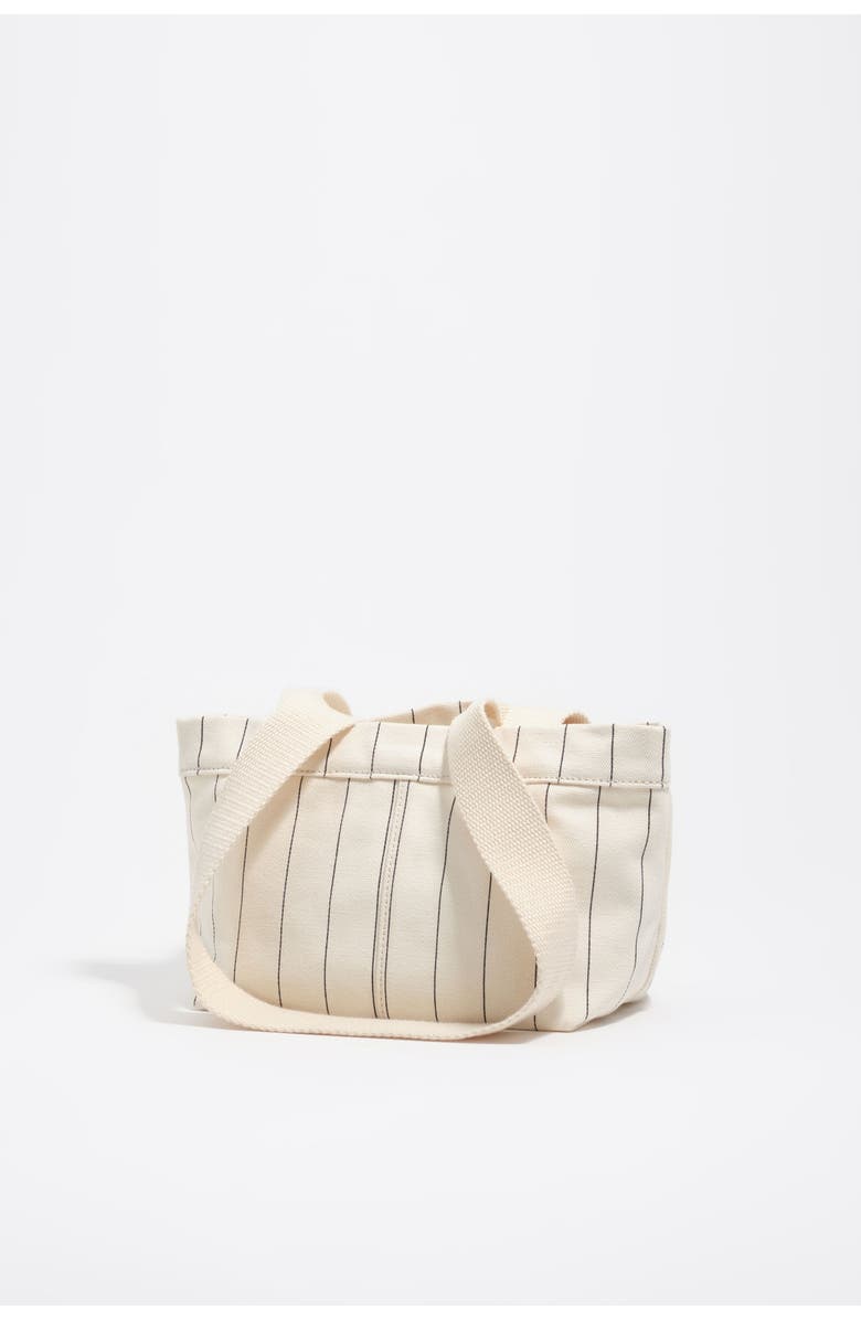 Bimba y Lola Mini Off-White Cotton Crossbody Bag, Alternate, color, Off White
