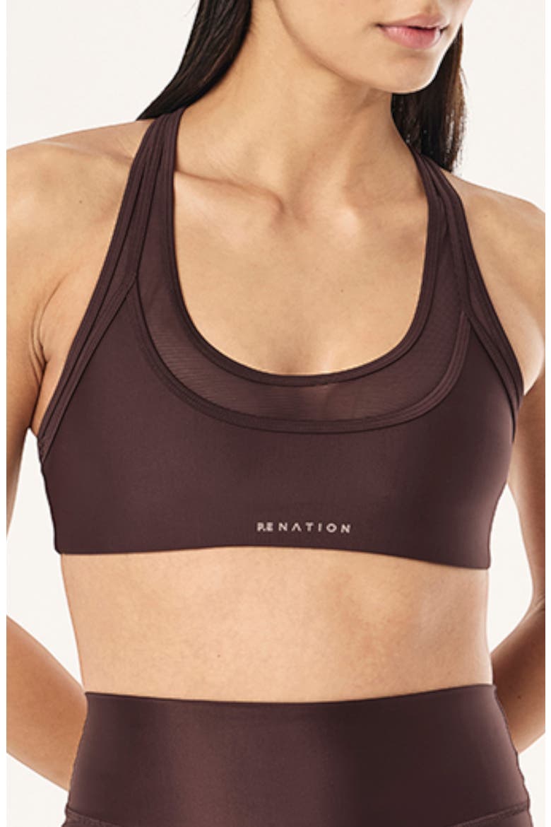 Fusion Sports Bra, Main, color, DARK PLUM