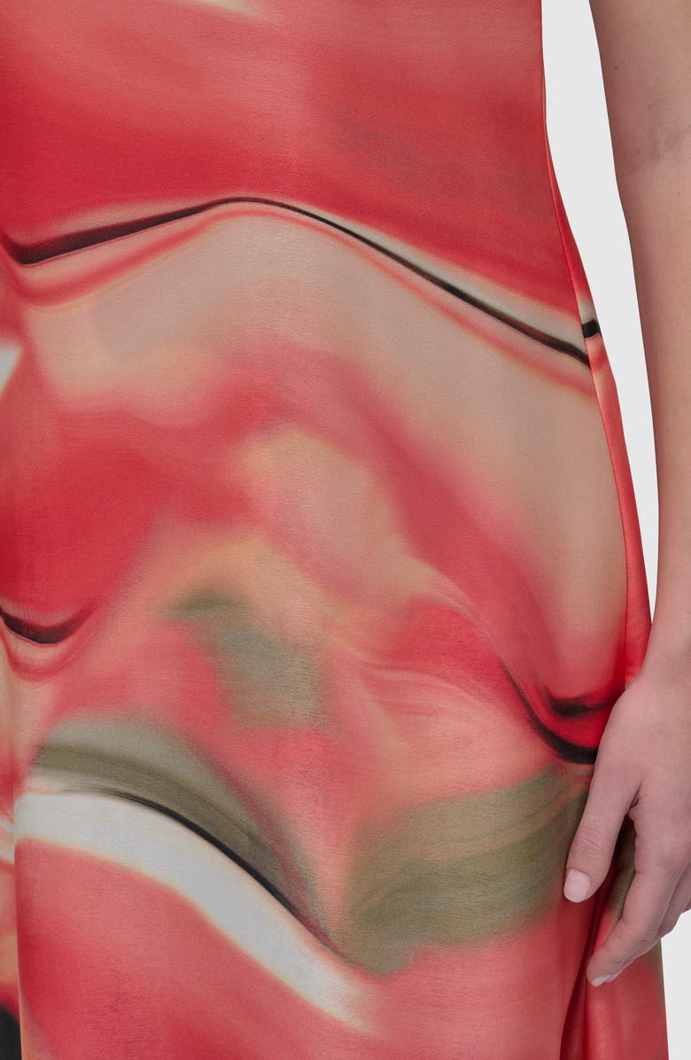 DKNY Print Sleeveless Midi Dress, Alternate, color,