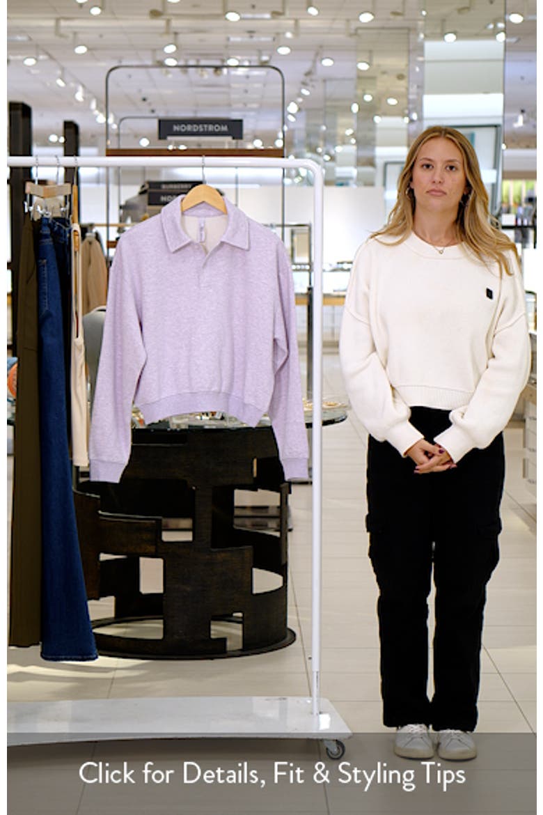 Cotton Fleece Blend Polo Sweatshirt video