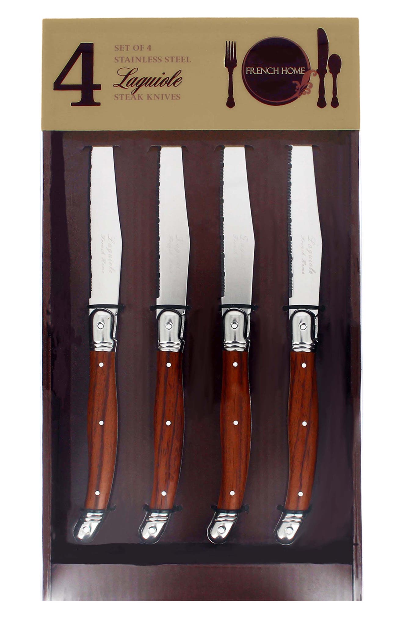 FRENCH HOME Laguiole Steak Knife - Set of 4