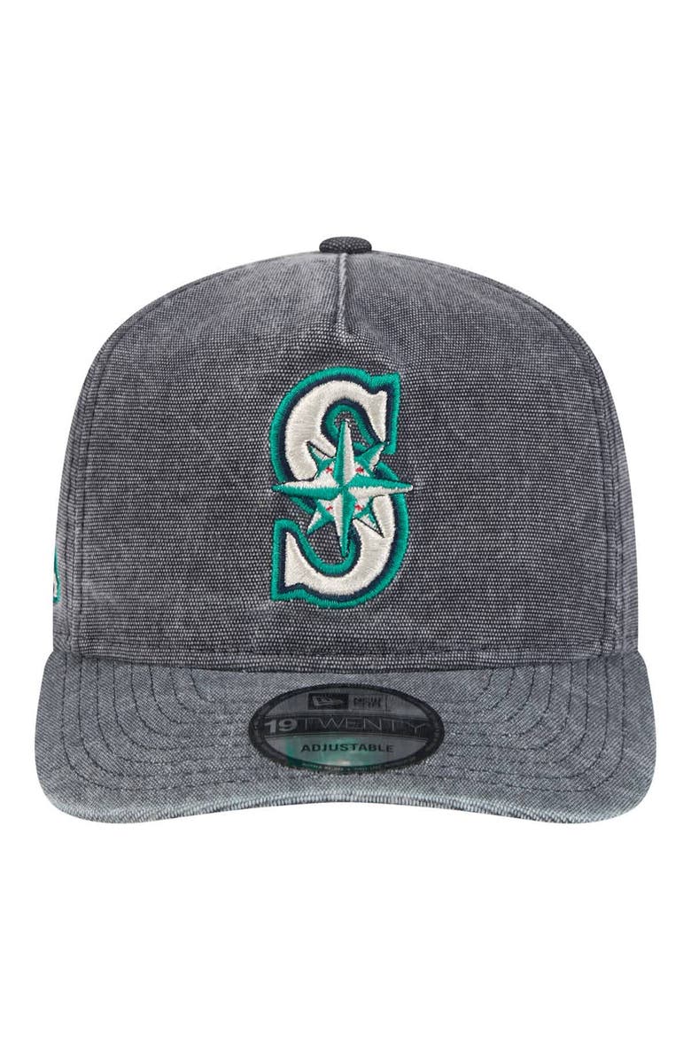 New Era Men's New Era  Navy Heather Seattle Mariners  Denim Classic 19TWENTY Adjustable Hat, Alternate, color, Heather Navy